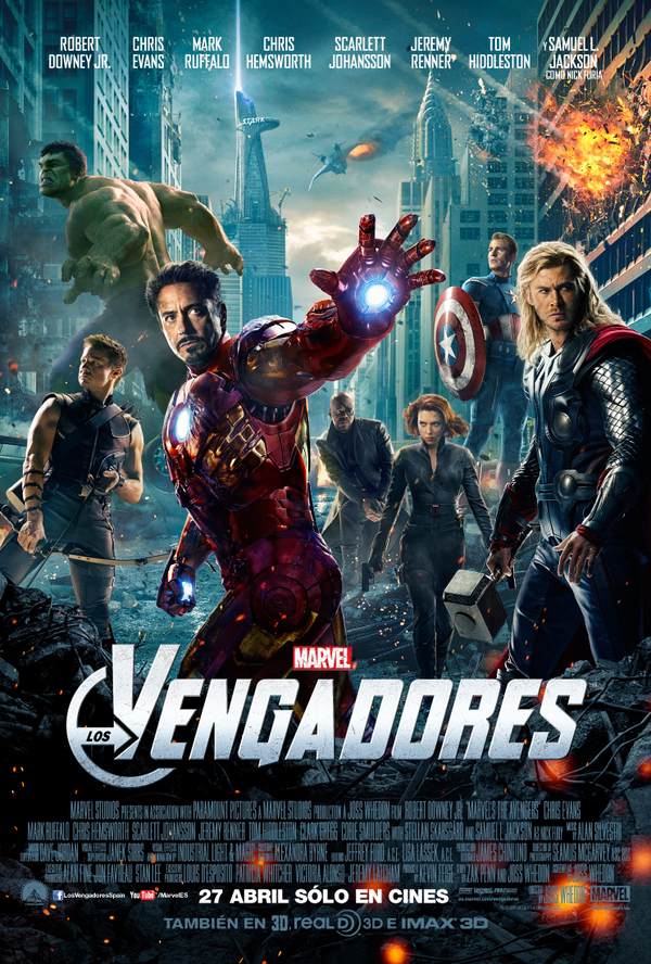 Nuevo cartel en español de «Los Vengadors» de Marvel