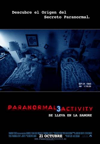 «Paranormal Activity 3» el otro estreno de la semana