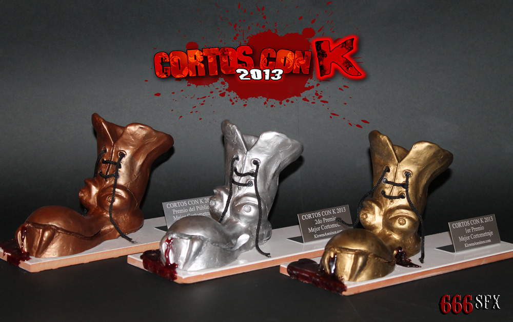 CORTOS CON K – 2013. Presentación de los trofeos y directores asistentes