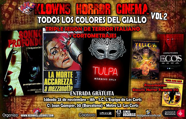 Gran programación dedicada al Giallo (Klowns Horror Cinema vol.2)