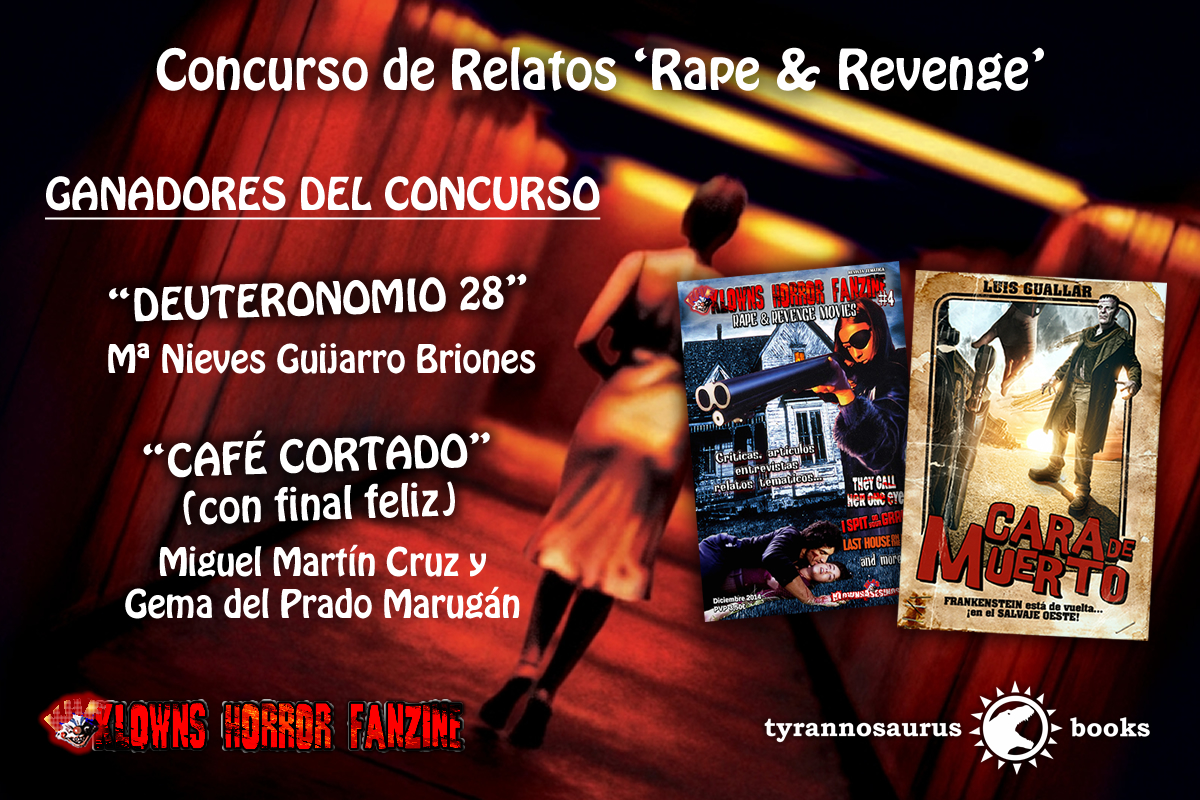 GANADORES DEL CONCURSO DE RELATOS ‘RAPE & REVENGE’