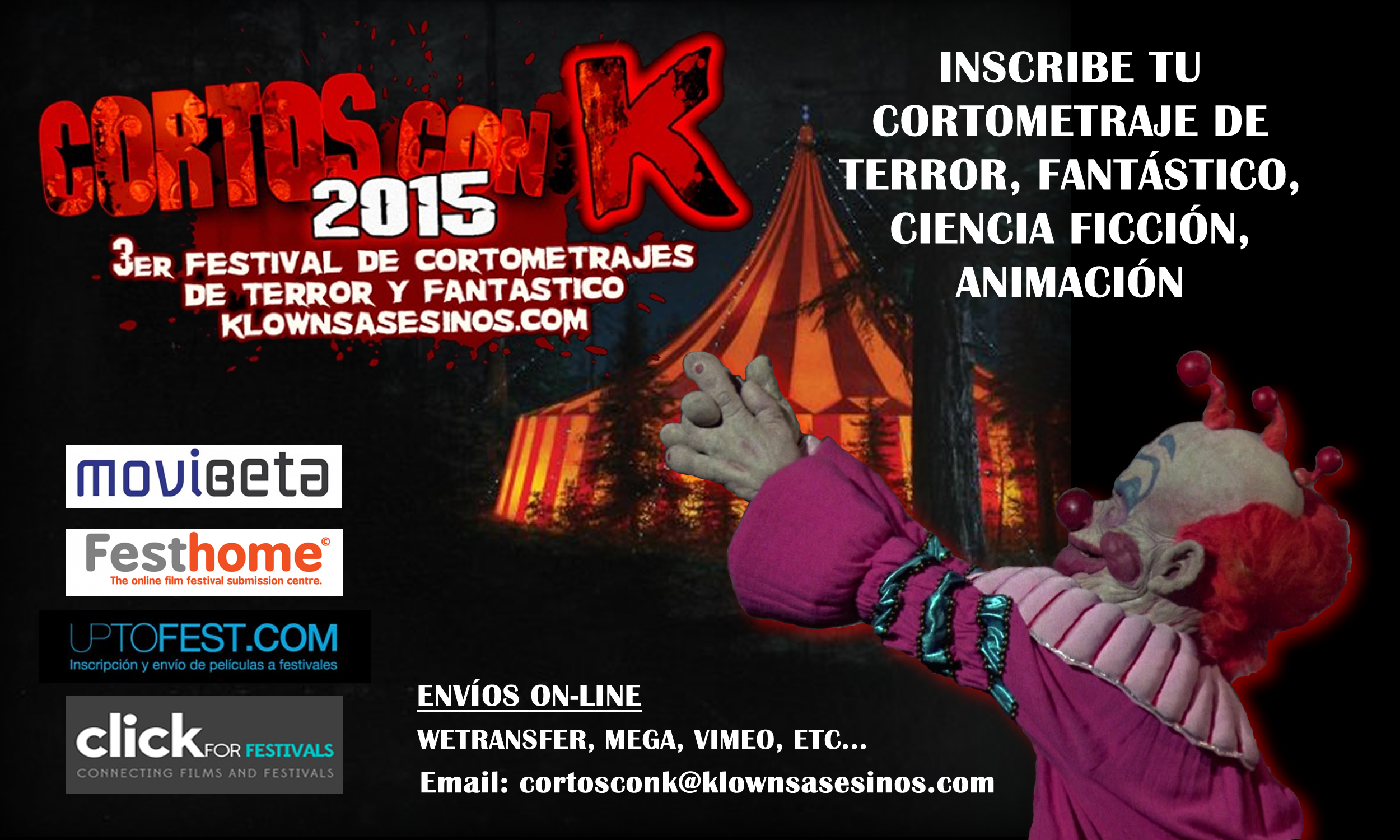 Envío de cortometrajes – CORTOS CON K 2015 –