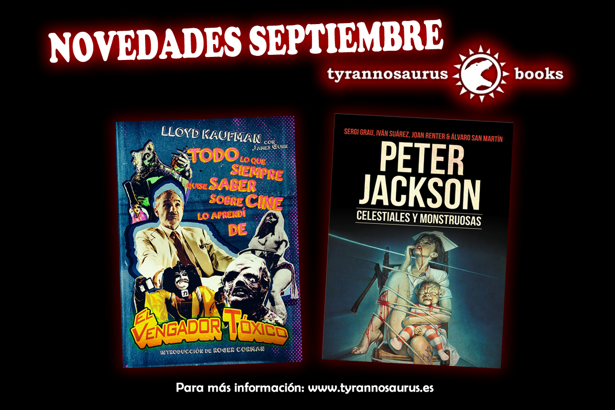 Kaufman y Peter Jackson entre las novedades de Tyrannosaurus Books