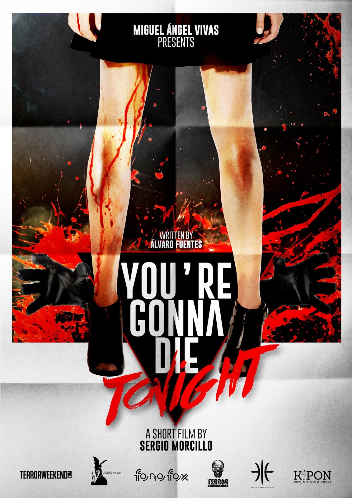 «You’re Gonna Die Tonight» póster de lo nuevo de Sergio Morcillo